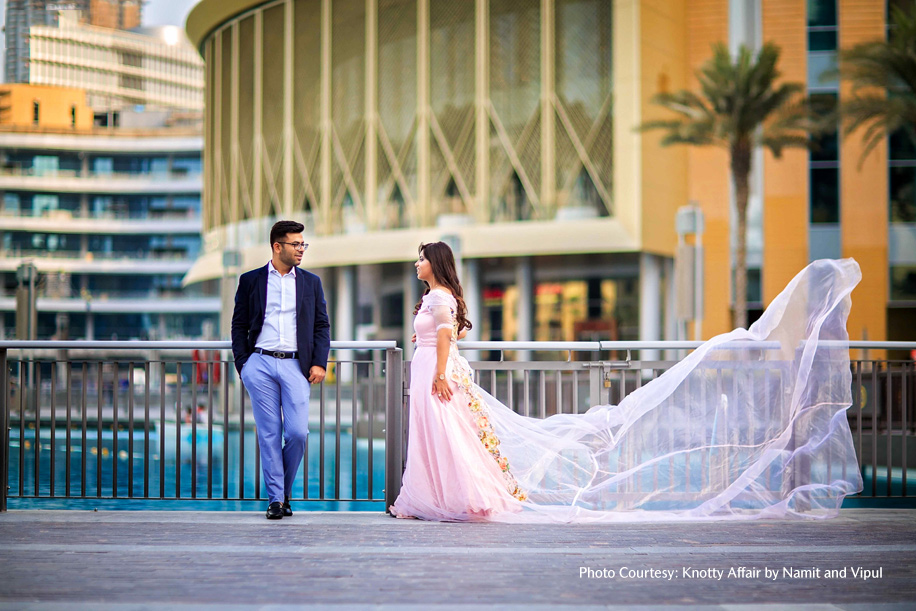 Ankit and Epshikha in their pre-wedding photoshoot in Dubai | Wedifys