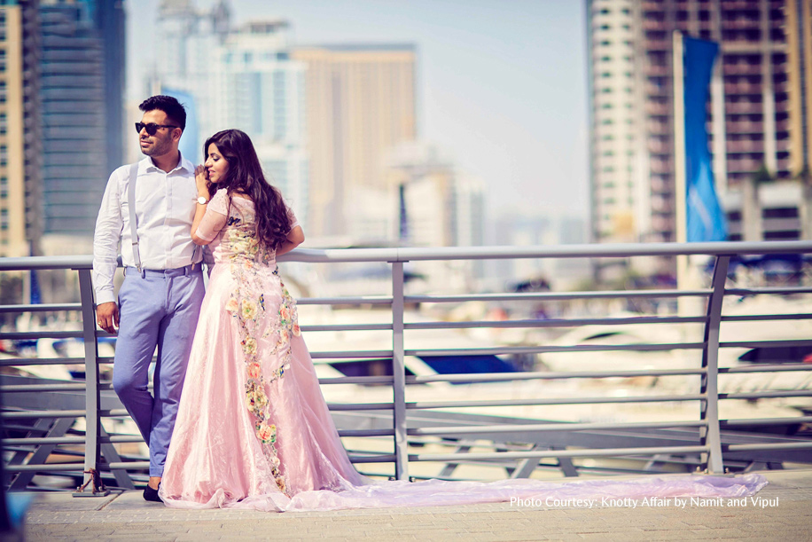 Ankit and Epshikha in their pre-wedding photoshoot in Dubai | Wedifys