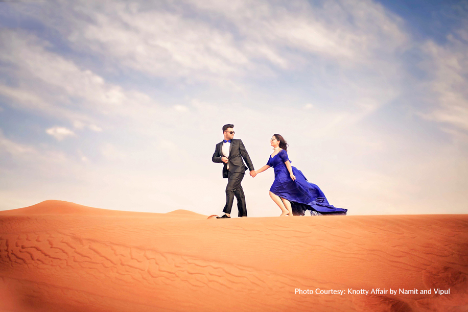 Ankit and Epshikha in their pre-wedding photoshoot in Dubai | Wedifys