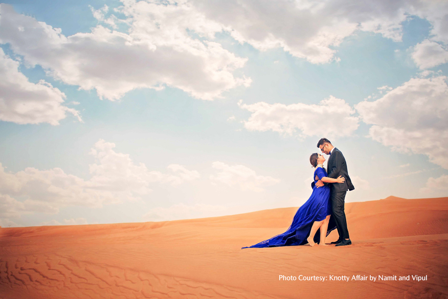 Ankit and Epshikha in their pre-wedding photoshoot in Dubai | Wedifys