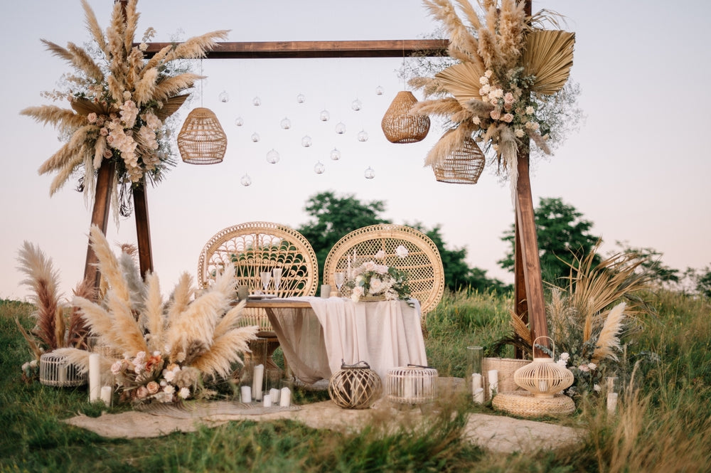 a boho wedding décor | Wedifys