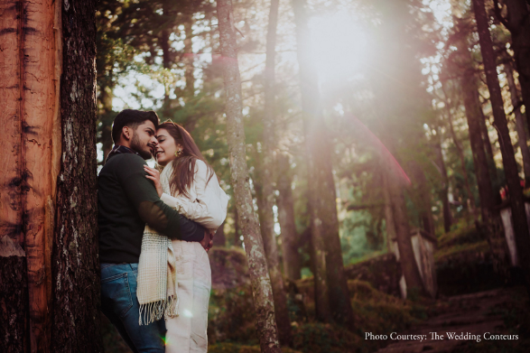 Trisha and Aish in their pre-wedding photoshoot in Mussoorie | Wedifys