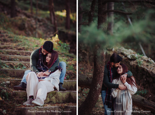 Trisha and Aish in their pre-wedding photoshoot in Mussoorie | Wedifys