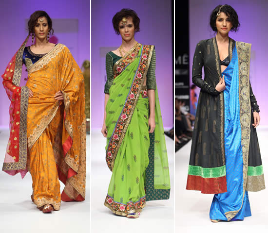 models showcasing Anupama Dayal’s suits for LFW 2010 | Wedifys