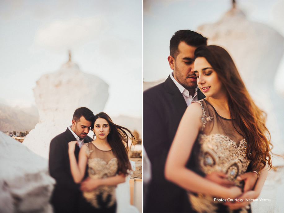 Anupreet and Akshit in their pre-wedding photoshoot in Leh-Ladakh | Wedifys