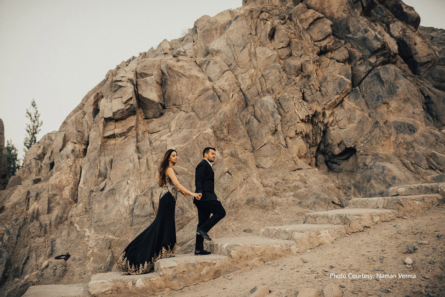 Anupreet and Akshit in their pre-wedding photoshoot in Leh-Ladakh | Wedifys