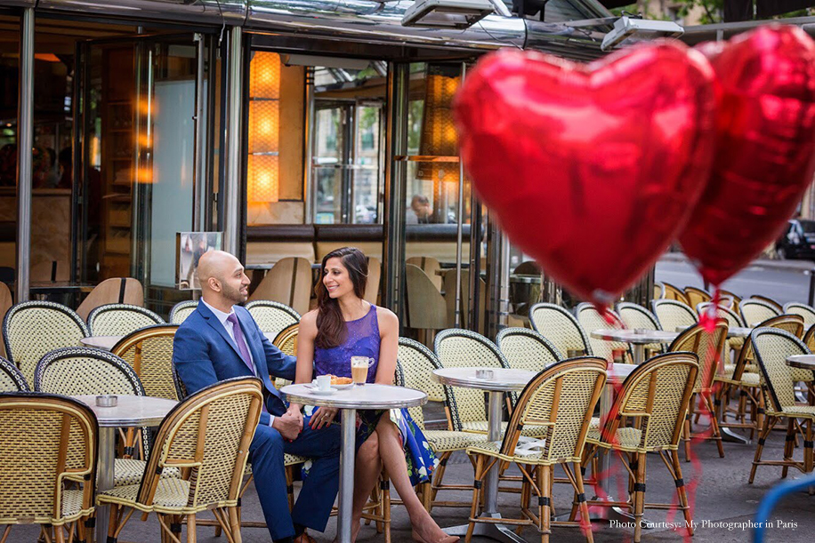 Anusha and Preet in their pre-wedding photoshoot in Paris | Wedifys