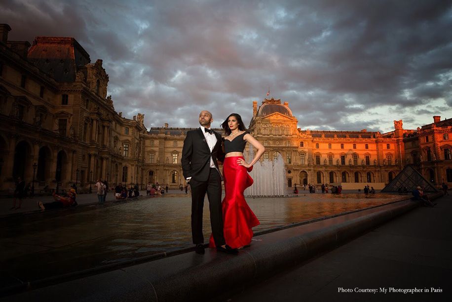 Anusha and Preet in their pre-wedding photoshoot in Paris | Wedifys