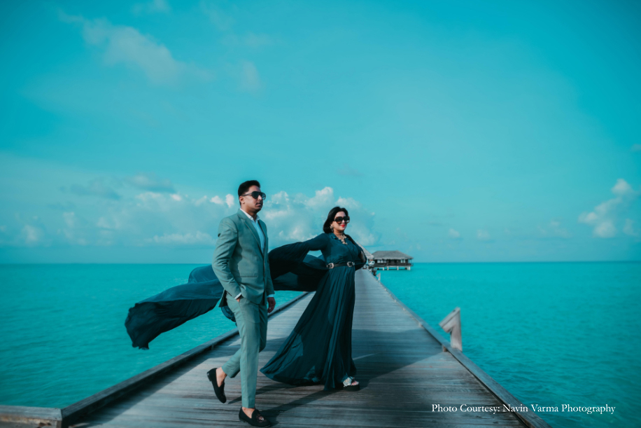 Rohan and Komal in their post-wedding photoshoot in Maldives | Wedifys