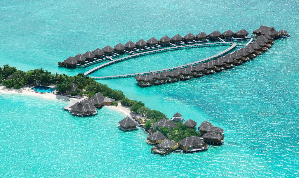 aerial view of Taj Exotica Resort & Spa in Maldives | Wedifys