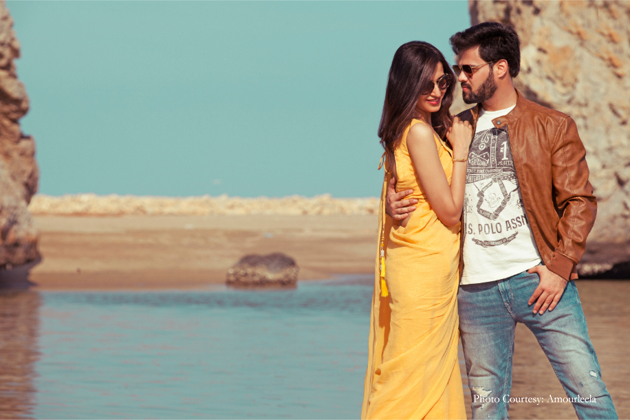 Rajat and Heena in their pre-wedding photoshoot in Oman | Wedifys