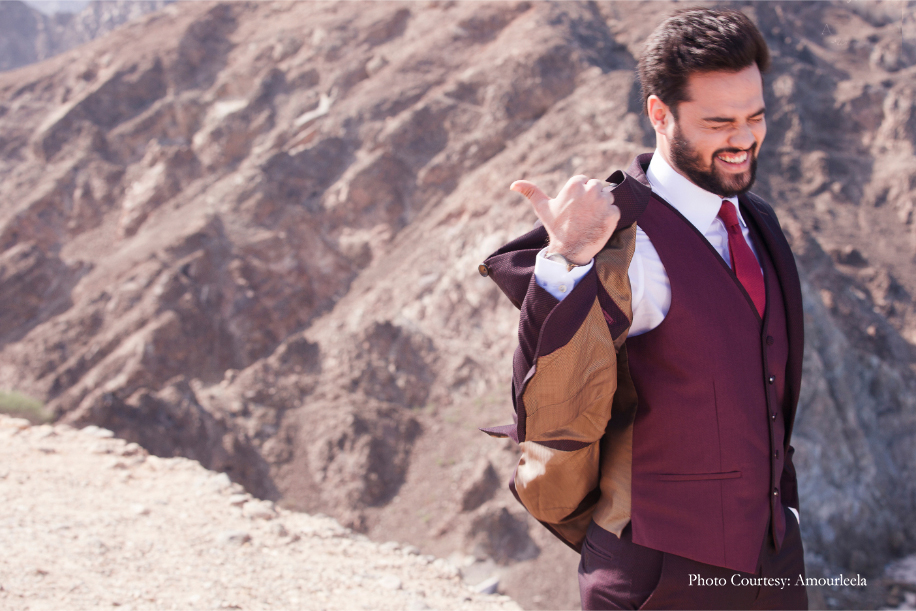 Rajat in his pre-wedding photoshoot in Oman | Wedifys