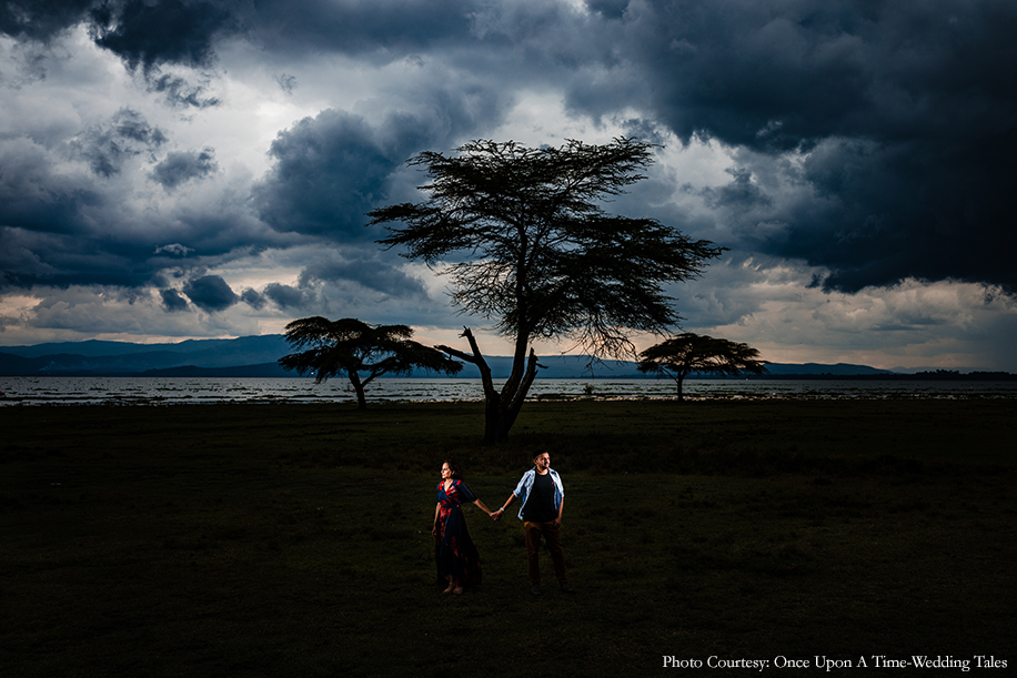 Khushil and Nikita in their pre-wedding photoshoot in Kenya Africa | Wedifys