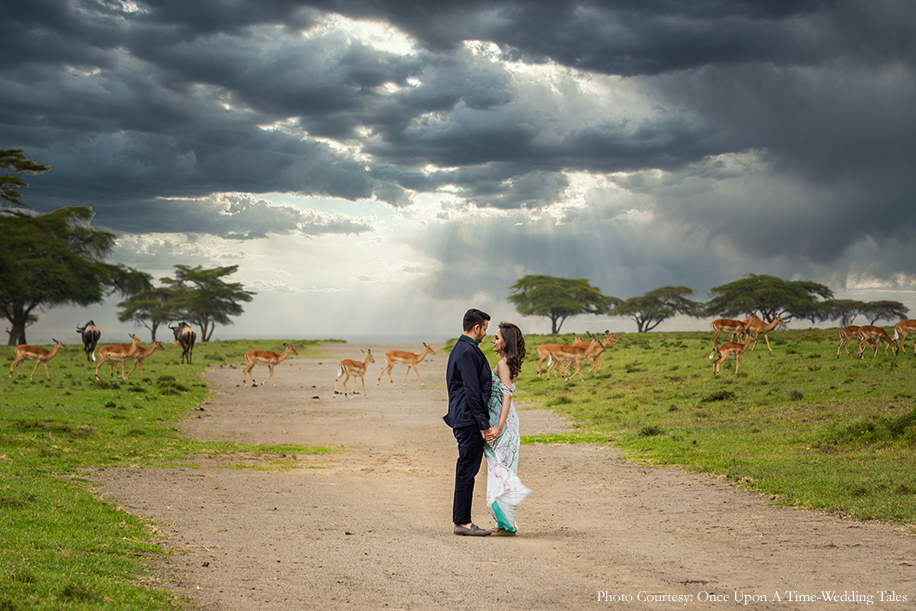 Khushil and Nikita in their pre-wedding photoshoot in Kenya Africa | Wedifys