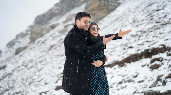 Apoorvi and Rohit in their pre-wedding photoshoot in Himachal | Wedifys