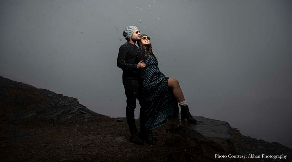 Apoorvi and Rohit in their pre-wedding photoshoot in Himachal | Wedifys