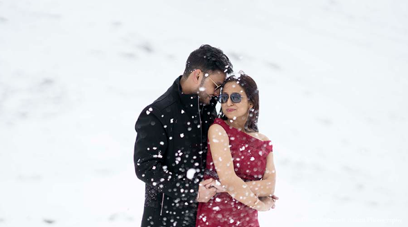 Apoorvi and Rohit in their pre-wedding photoshoot in Himachal | Wedifys