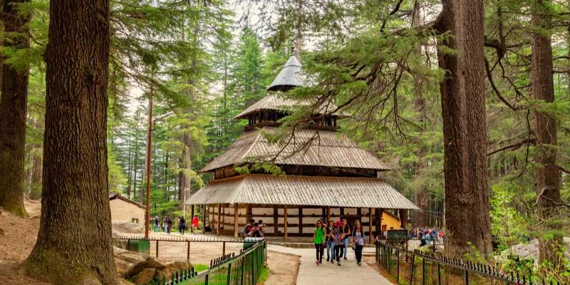 a view of Hadimba Temple in Manali nestled amidst a forest | Wedifys