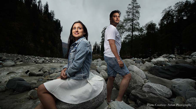 Apoorvi and Rohit in their pre-wedding photoshoot in Himachal | Wedifys