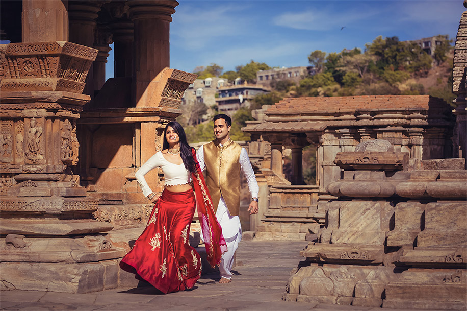 Nitya and Puneet in their pre-wedding shoot in Udaipur | Wedifys