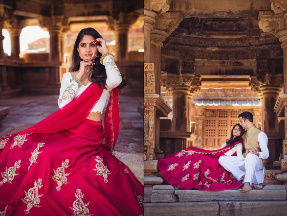 Nitya and Puneet in their pre-wedding shoot in Udaipur | Wedifys