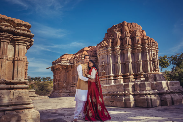 Nitya and Puneet in their pre-wedding shoot in Udaipur | Wedifys